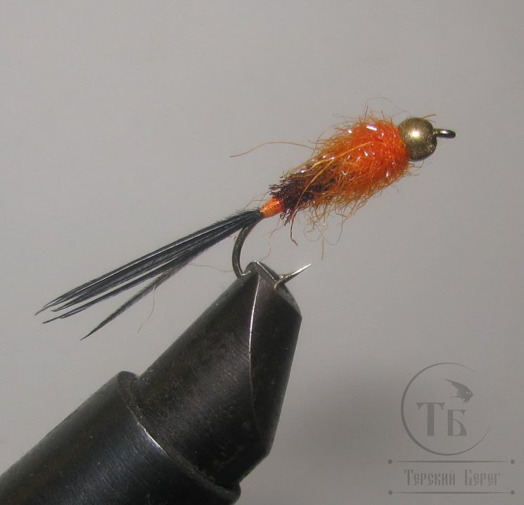 Муха нимфа NN ( 54 ) GH Black Hot ice nymph  № 10