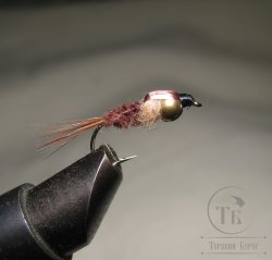 Муха нимфа NN ( 40 ) May Fly Brown nymph № 10