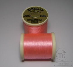 Монтажная нить DANVILLE"S waxed flymaster 6/0  70 den 200 yds pink № 