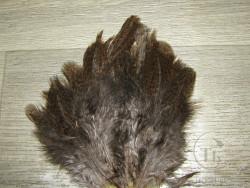 Перья курицы рябые Hen Feathers Black Brown ( крупное перо )