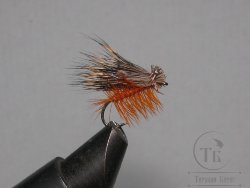 Mуха  Caddis (50) Elk Orange Kumho № 12