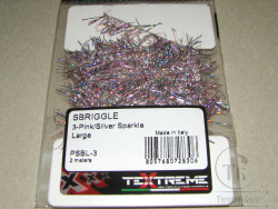 Синель Sbriggle Sparkle Large Pink / Silver 2 meters Textreme