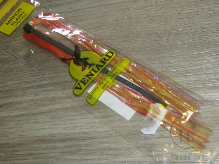 Плоский люрекс Mirror Flash Orange Veniard 