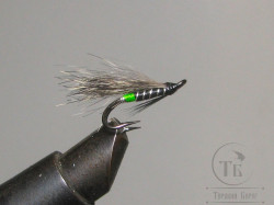 Муха лососевая на двойнике Grizzly Monkey ( 5 ) Green Butt GRM DL71 № 10