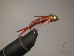 Муха нимфа Biot ( 71 ) Prince GH nymph Brown Olive крючок Stim. №8