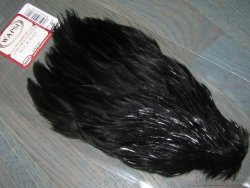 Скальп петуха  Striamer cock cape  # 2 black Wapsi