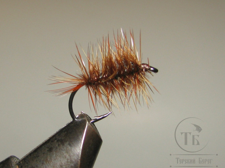 Муха Палмер PLM ( 9 ) Brown # 10