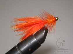 Муха Woolly Bugger Fl. Fire Orange / Флюр Огненно Оранжевый № 12