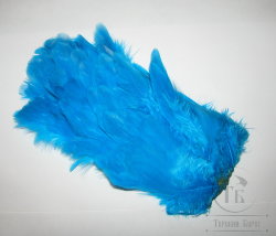 Перо курицы светло синее 1/2  Soft Hackle Lt. Blue Whiting