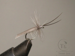 Муха сухая Dry fly ( 12 ) " Quill Wing Caddis Lt Blue Dun "крючок № 14 ( Kumho )