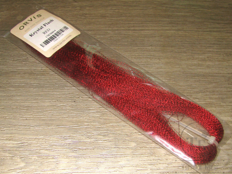 Крученый люрекс Crystal Flash Red Orvis