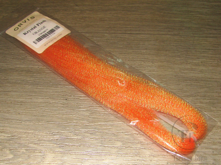 Крученый люрекс Crystal Flash Orange Orvis