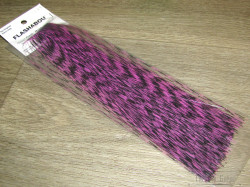 Плоский люрекс Grizzly Flashabou Fl. Pink / Black 7102 Hedron