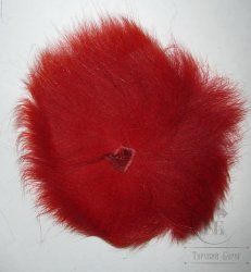 Хвост арктического песца красный / Red (отборный +)
