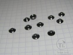 Конус ( турбо диск ) 6 мм 10 шт Black Nickel