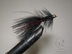 Муха Woolly Bugger Black / Чёрный № 10