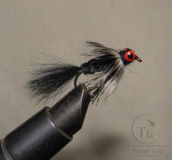 Муха стример форелевый ( 54 ) sem sculpin black № 6