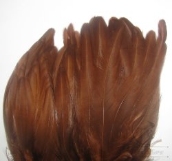 Куриное перо Hen feathers  коричневый
