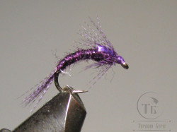 Муха нимфа Teal чирок ( 7 ) Purple кр. № 10