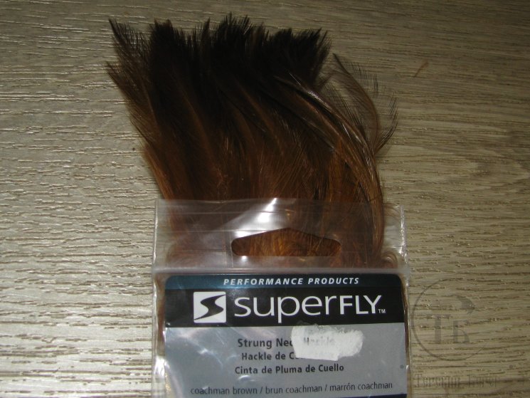 Перо скальпа петуха Strong Neck Hackle Coachman Brown Super Fly