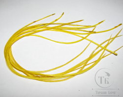 перо Dry Fly (для сухих мух) 10 шт жёлтое , крючки № 14