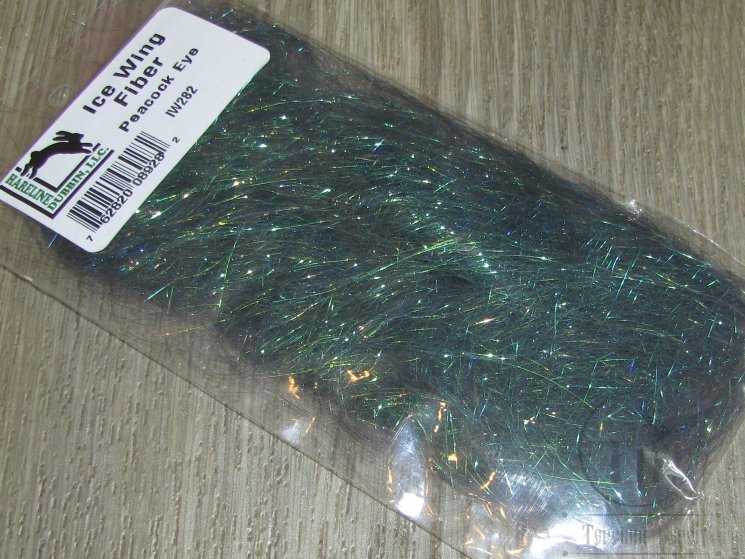 Синтетические блестящие волокна Ice Wing Fiber Peacock Eye
