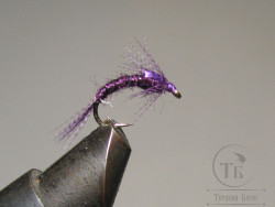 Муха нимфа Teal чирок ( 9 ) Purple кр. № 14