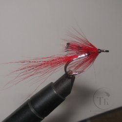 Лососёвая муха Shrimp ( 33 ) Red (двойник Kumho № 6 )