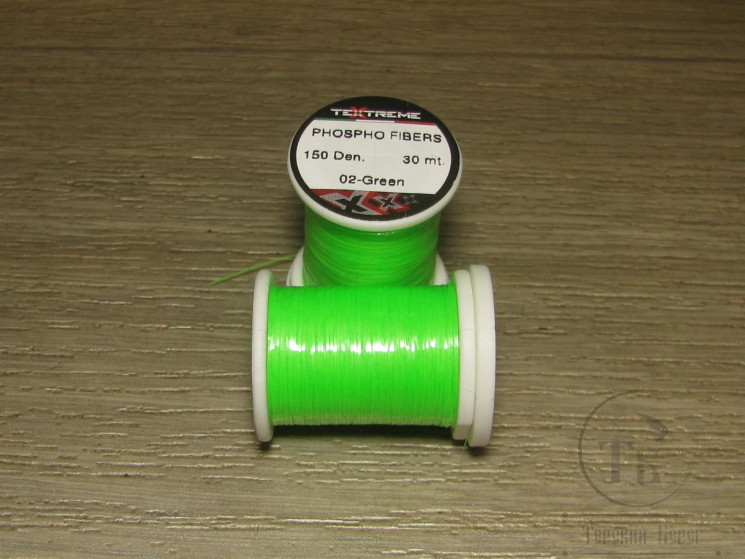 Светонакопительный плоский люрекс Phospho Fiber 150 den Green Teхtreme
