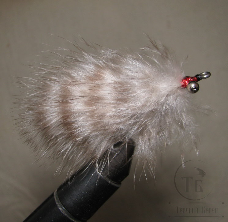 Муха Streamer Leech ( 14 ) grizzly eye № 1/0