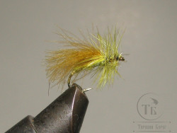 Муха CDC ( 2 ) Caddis Olive № 12