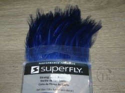 Перо скальпа петуха Strong Neck Hackle Dk. Blue Super Fly