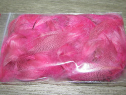 Перья селезня кряквы рябые Mallard Flank Pink Flyfisher 