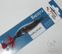 Блесна "Варзуга" 27 гр  двухцветка / муха Терский Берег
