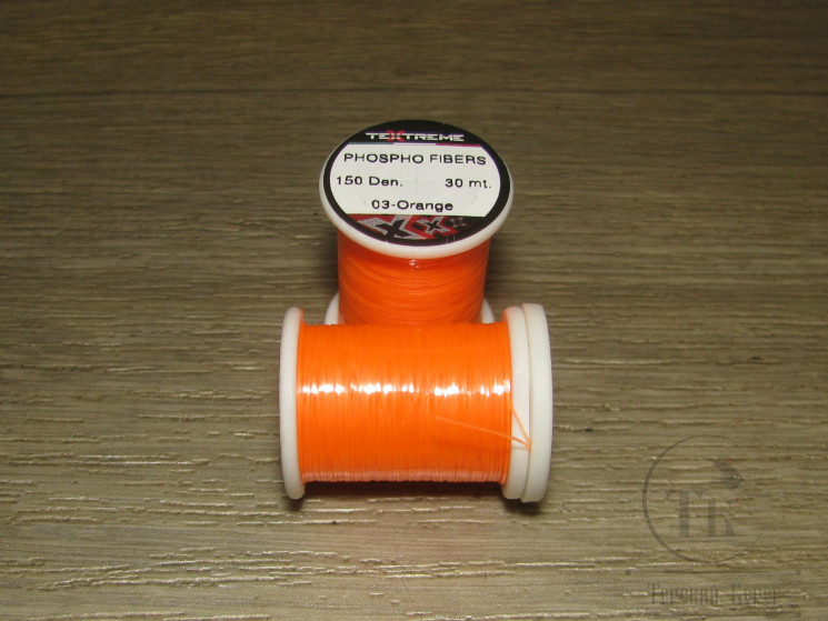 Светонакопительный плоский люрекс Phospho Fiber 150 den Orange Teхtreme