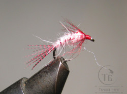 Муха нимфа Teal чирок ( 12 ) White / Red кр. № 14