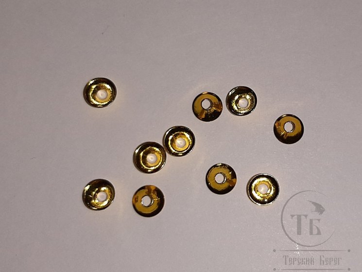 Конус ( турбо диск ) 6 мм 10 шт Metallic Yellow