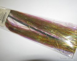 Плоский тисненый люрекс  Krinkle mirror flash rootbeer