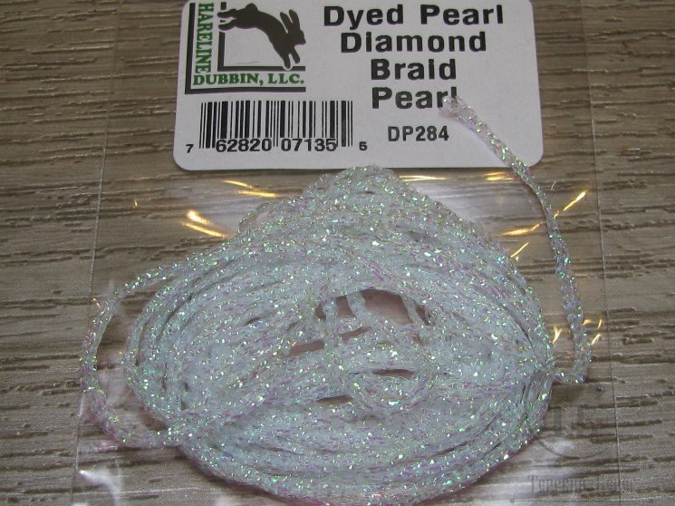 Тесьма для тела Dyed Pearl Diamond Braid Pearl Hareline