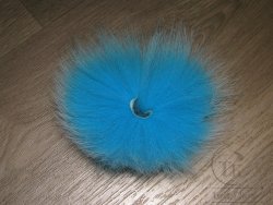 Хвост арктического песца голубой Silver Doc. Blue Sm