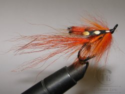 Лососёвая муха Shrimp ( 63 ) Orange Brown Partridge Heavy Double № 2 