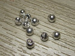 Головки вольфрамовые со смещенным отверстием  Micro Jig Heads D 4.6 Silver