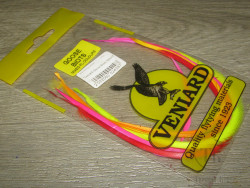 Перо гусиное биот / Goose Biot Fluoro Color Mix ( Микс 4 флюр цветов ) Veniard