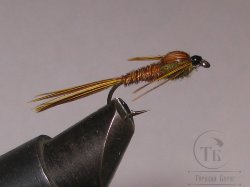 Муха нимфа Lt ( 32 ) Pheasant tail Olive stim.№ 12