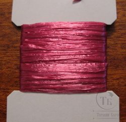 Рафия искусственная (швейцарская соломка) цикламеновая / Raffia Cyclamen