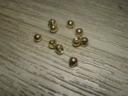Головки вольфрамовые со смещенным отверстием  Micro Jig Heads D 2.8 Gold