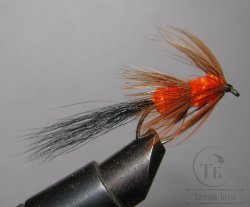 Муха стример форелевый ( 44 ) EGG Red Brown  Str. № 6