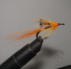 Лососёвая муха Shrimp ( 24 ) Orange (двойник Kumho № 6 )