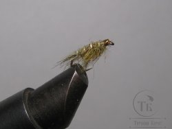 Муха нимфа Lt ( 15 ) Olive nymph № 14