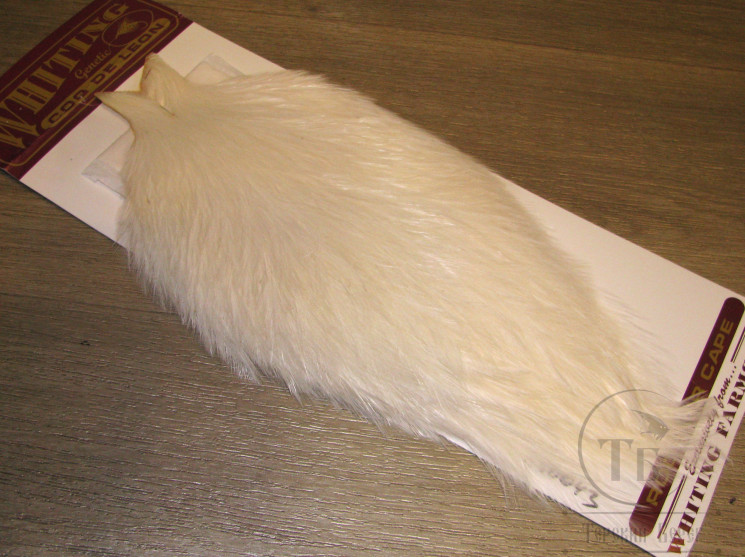 Скальп петуха Whiting Coq De Leon Cape Pure White